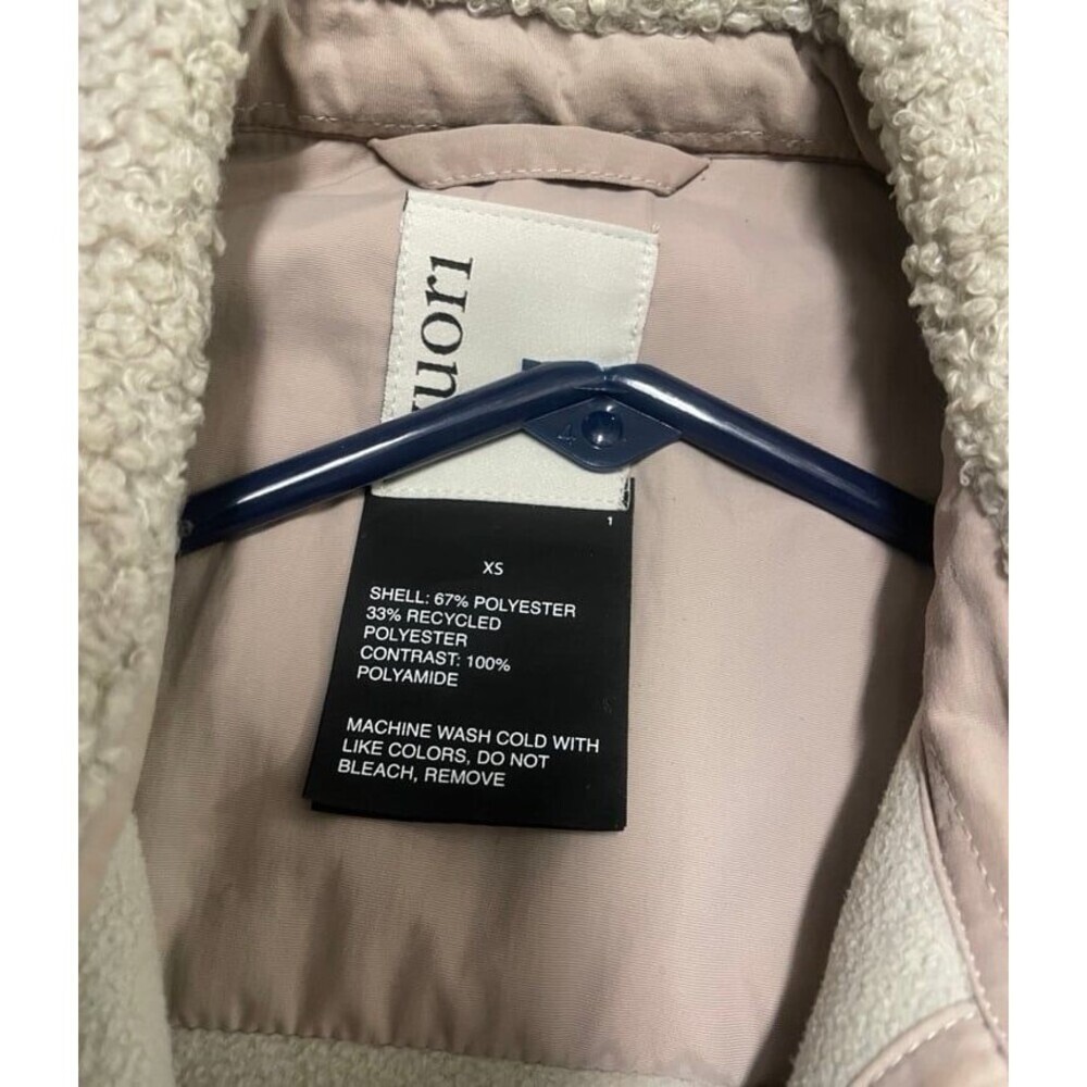 VUORI Sycamore Shirt Jacket Sherpa Fleece Shacket Outerwear XS Beige Neutral ALO - Picture 3 of 7